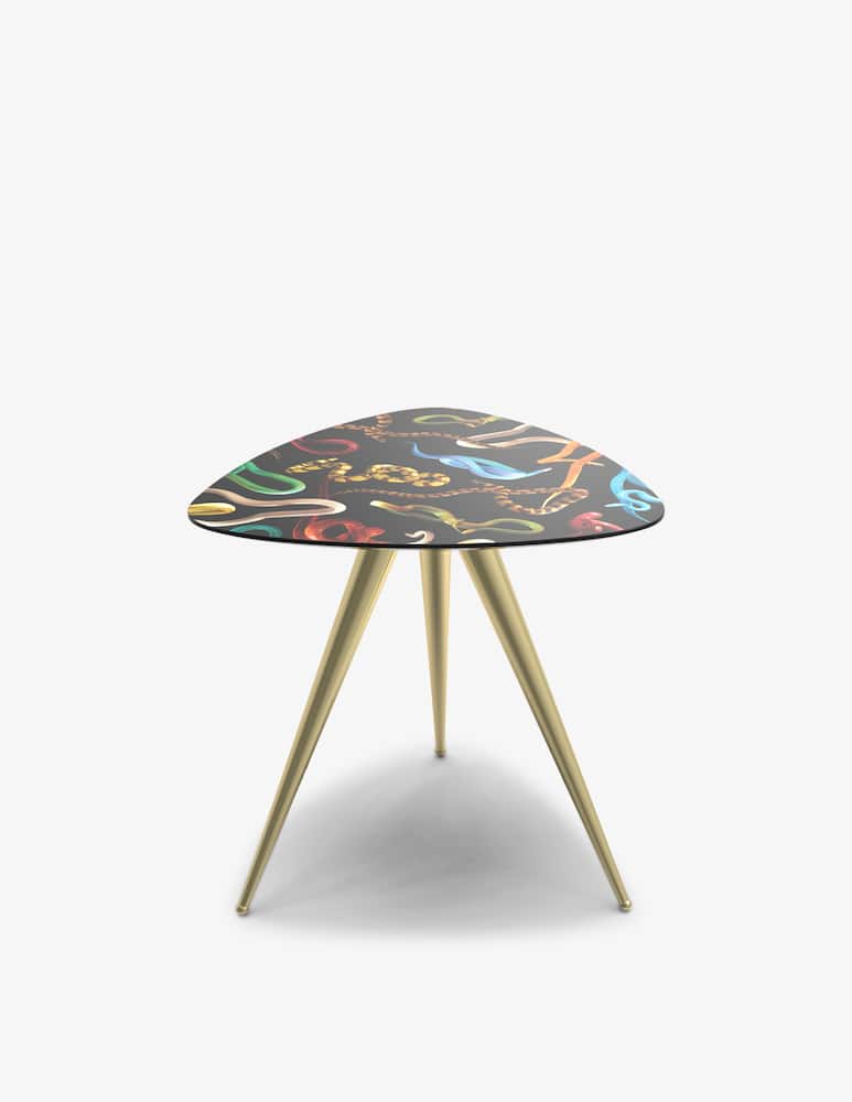 rinascente Seletti Table "Toiletpaper" Snakes - Black