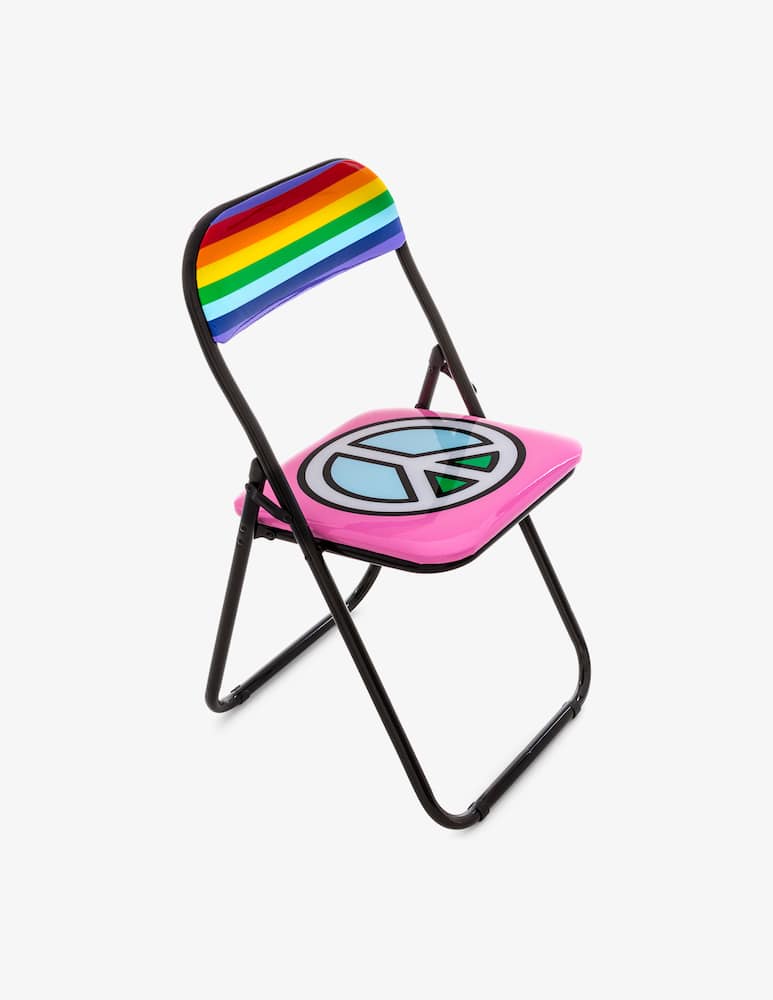 rinascente Seletti Sedia Metallo Pieghevole "Blow-Blow" - Multicolor