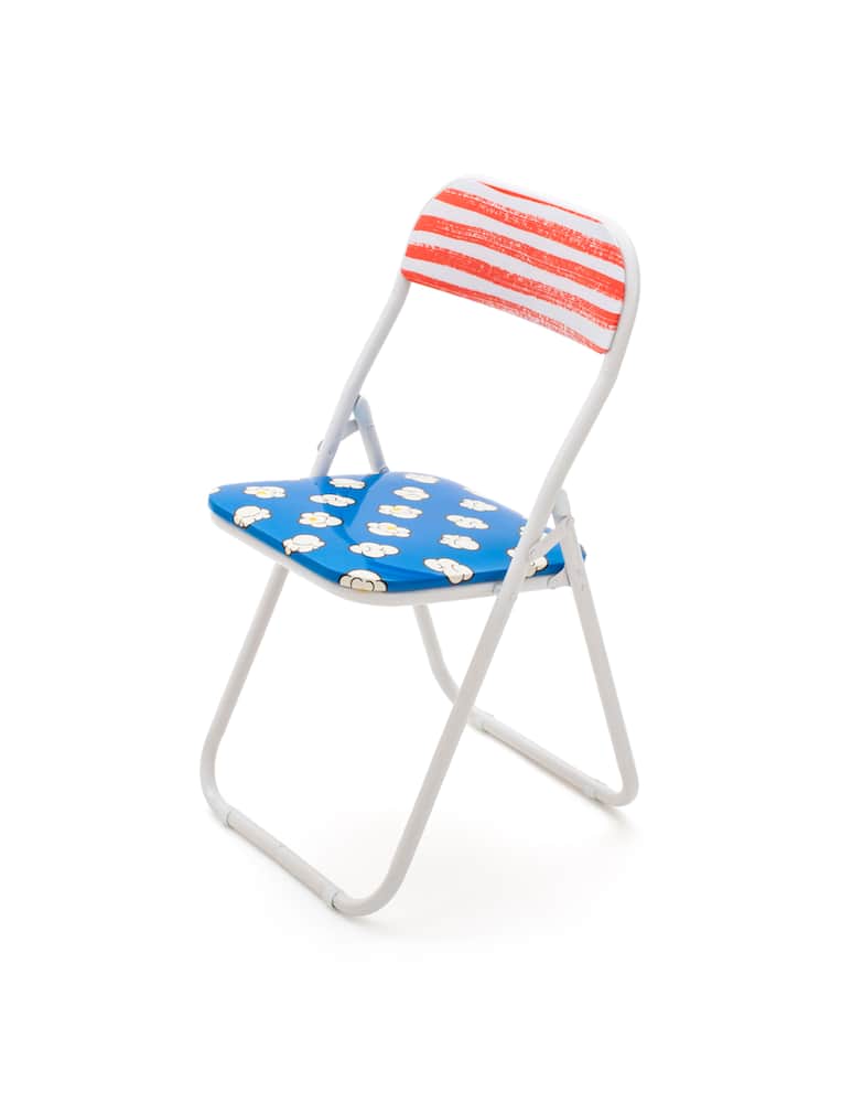rinascente Seletti Sedia Metallo Pieghevole "Studio Job-Blow" Popcorn New - Multicolor