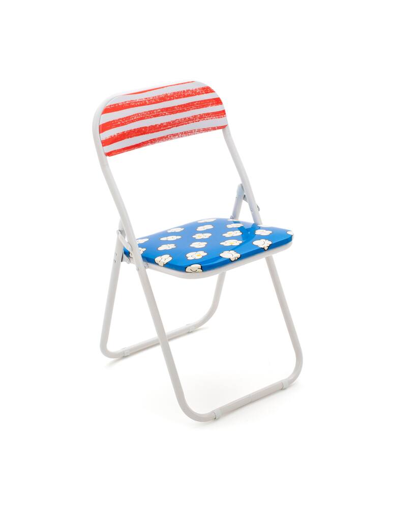 rinascente Seletti Sedia Metallo Pieghevole "Studio Job-Blow" Popcorn New - Multicolor