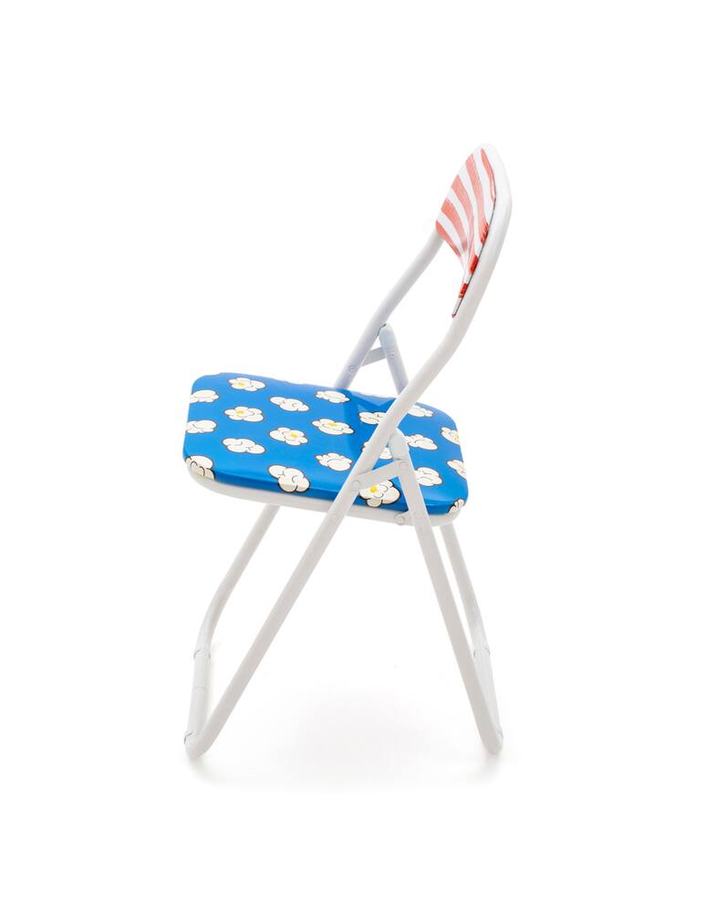 rinascente Seletti Sedia Metallo Pieghevole "Studio Job-Blow" Popcorn New - Multicolor
