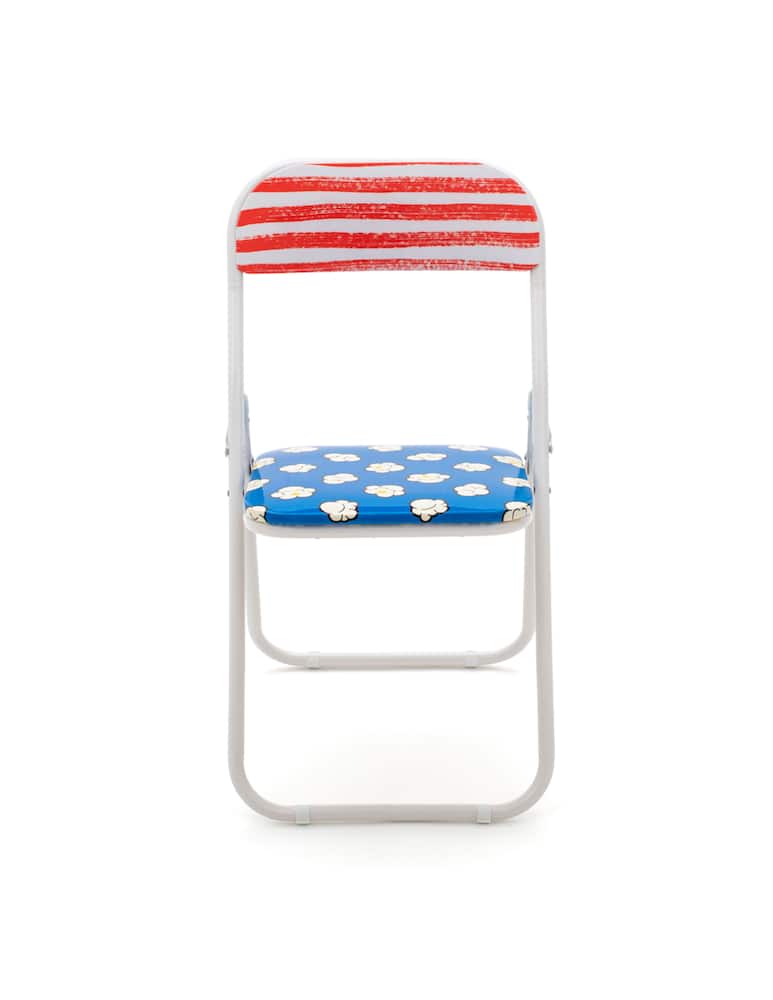 Seletti Folding Chair Studio Job-Blow Metal Popcorn New - picture 1 Seletti Folding Chair Studio Job-Blow Metal Popcorn New - picture 1