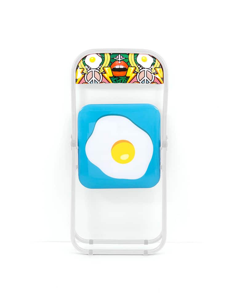 Seletti Sedia Metallo Pieghevole Studio Job-Blow Egg New - immagine 2 Seletti Sedia Metallo Pieghevole Studio Job-Blow Egg New - immagine 2