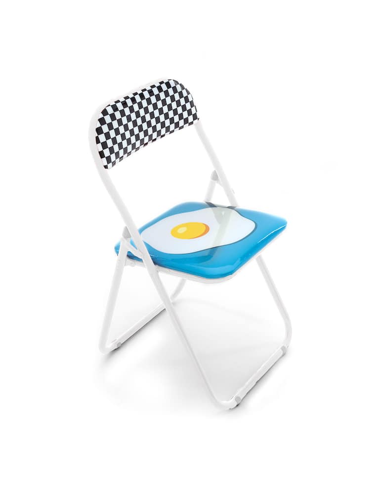Seletti Sedia Metallo Pieghevole Studio Job-Blow Egg New - immagine 4 Seletti Sedia Metallo Pieghevole Studio Job-Blow Egg New - immagine 4