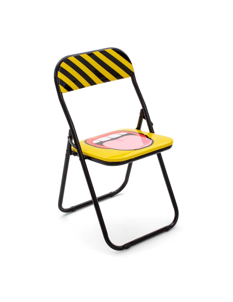 Seletti Sedia Metallo Pieghevole "Studio Job-Blow" Tongue New - immagine 2 Seletti Sedia Metallo Pieghevole "Studio Job-Blow" Tongue New - immagine 2