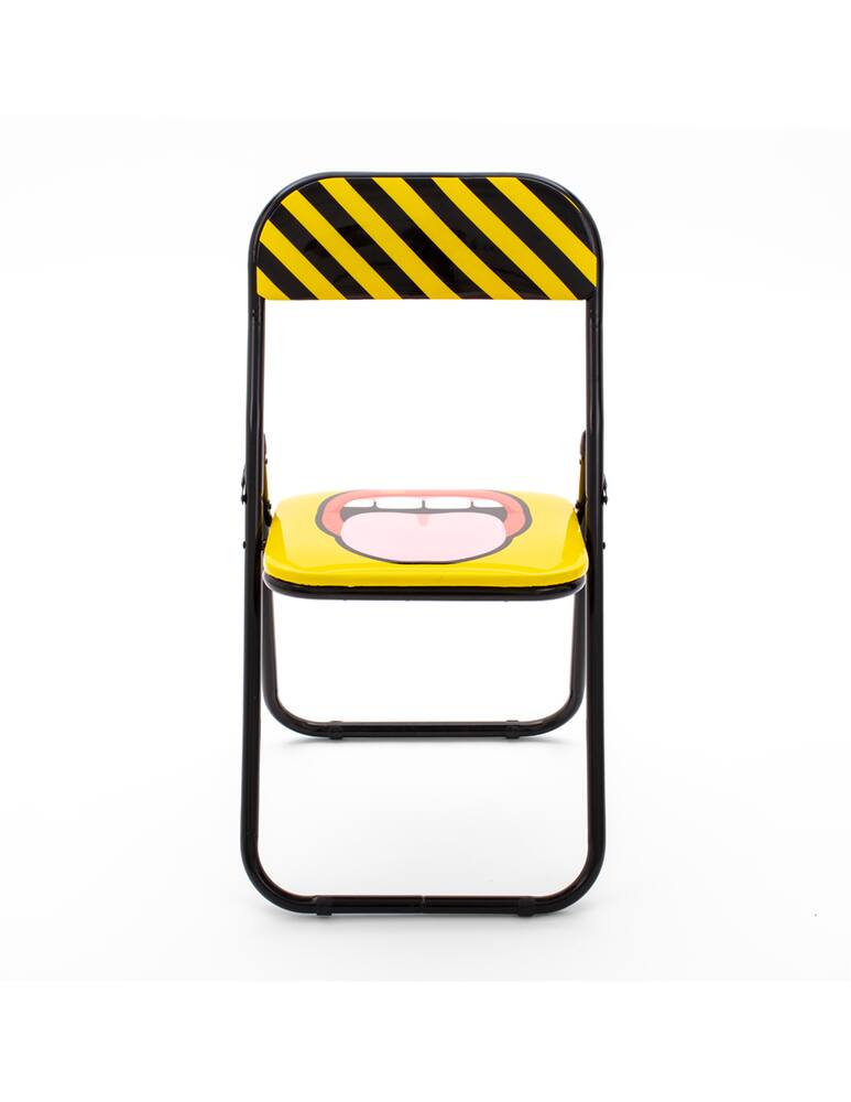 rinascente Seletti Sedia Metallo Pieghevole "Studio Job-Blow" Tongue New - Multicolor
