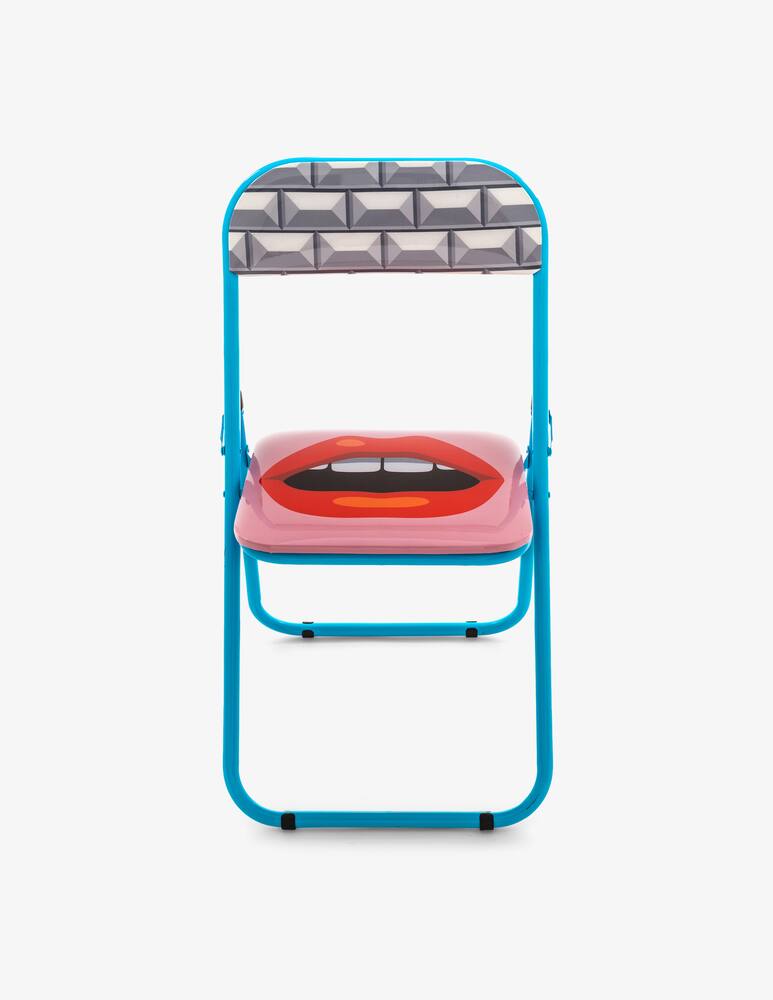 Seletti Sedia Pieghevole Studio Job-Blow Metal Mouth New - immagine 1 Seletti Sedia Pieghevole Studio Job-Blow Metal Mouth New - immagine 1