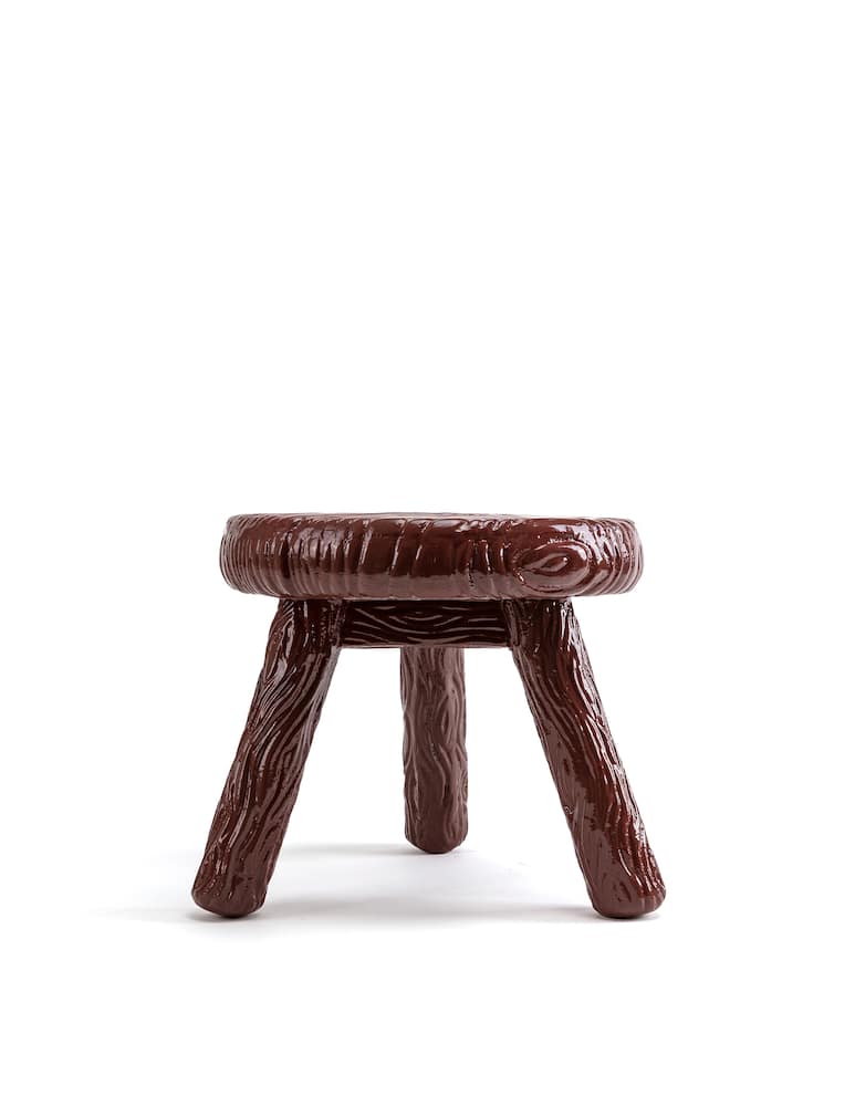 rinascente Seletti "Milk" Stool - Bordeaux