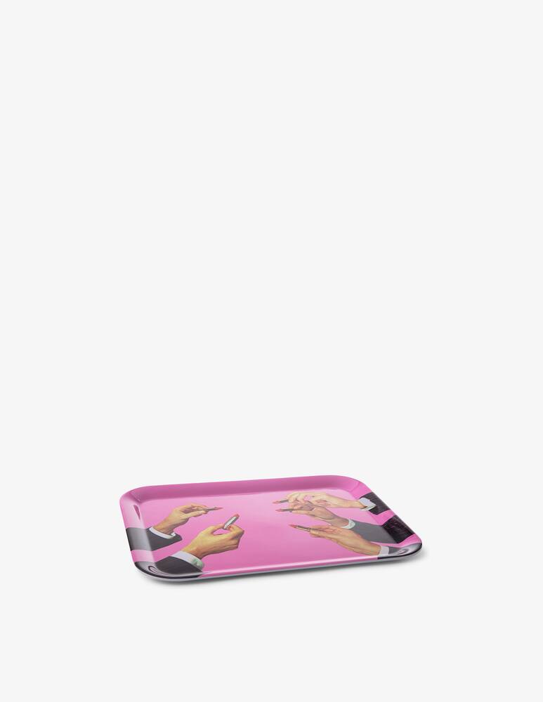 rinascente Seletti Tray "Toiletpaper"Lipsticks Pink - Pink