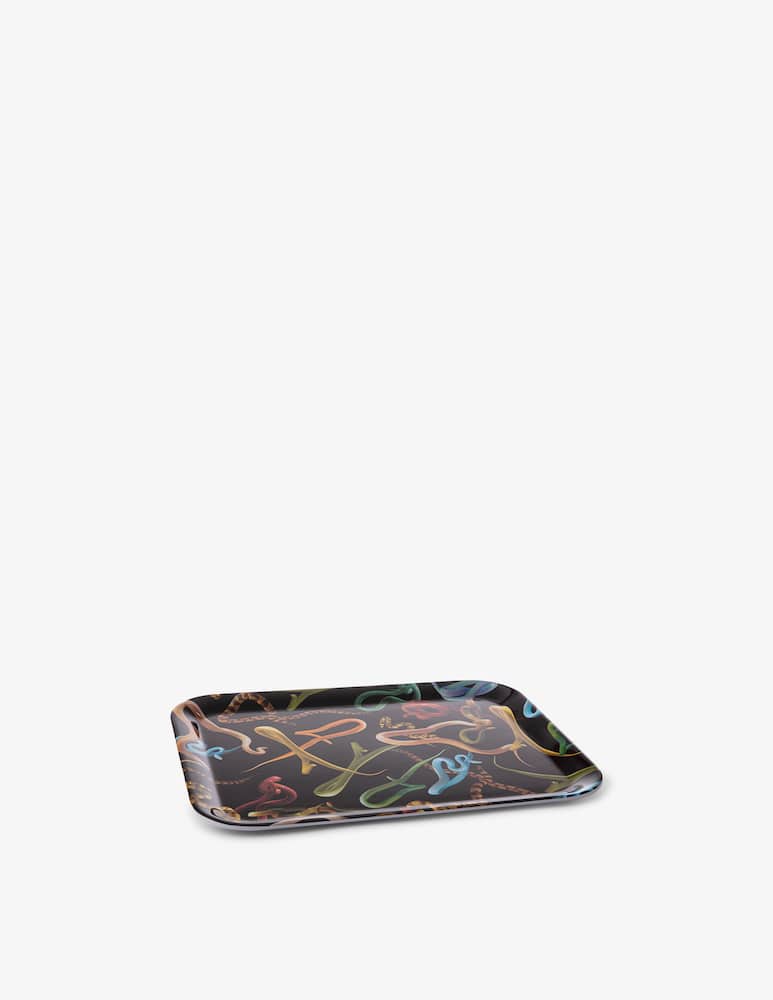 rinascente Seletti Vassoio "Toiletpaper" Snakes - Nero