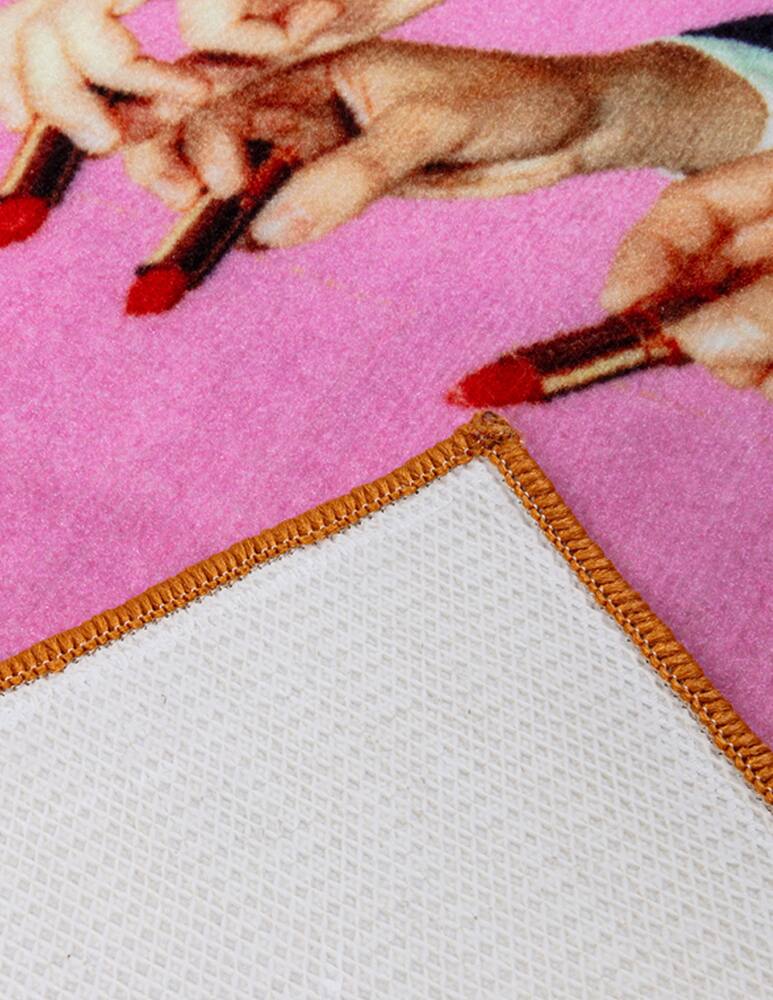 rinascente Seletti Seletti, Bath Mat - Lipsticks Pink