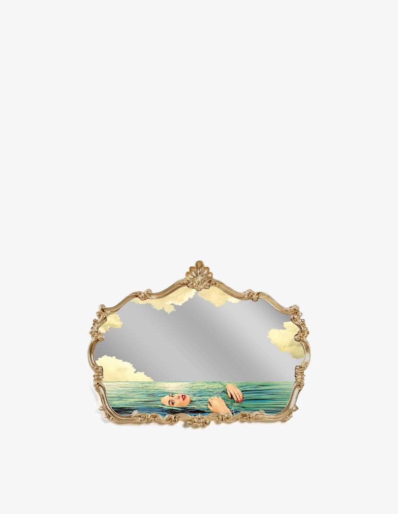 Seletti Specchio Baroque Mirror Sea Girl - picture 1 Seletti Specchio Baroque Mirror Sea Girl - picture 1