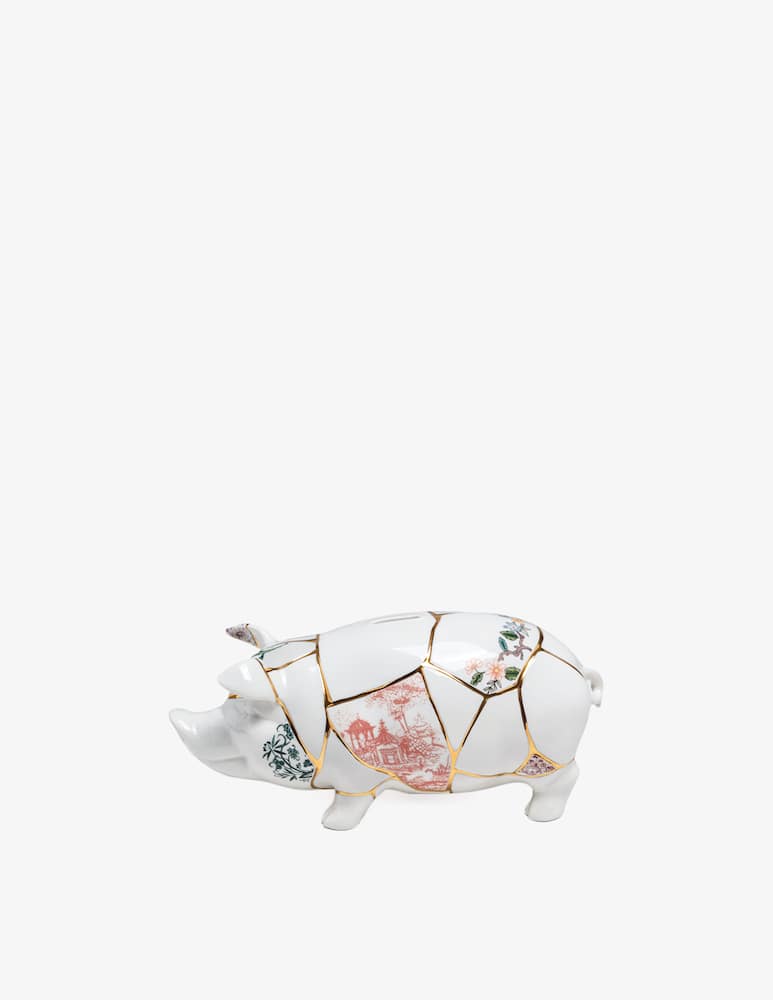 Seletti Salvadanaio "Kintsugi Piggy Bank" - immagine 1 Seletti Salvadanaio "Kintsugi Piggy Bank" - immagine 1