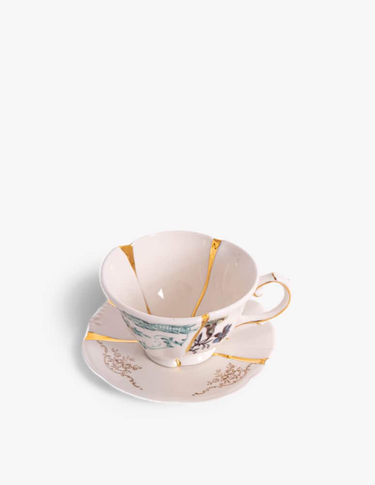 Seletti Tazza da tè con Piattino Kintsugi - immagine 1 Seletti Tazza da tè con Piattino Kintsugi - immagine 1