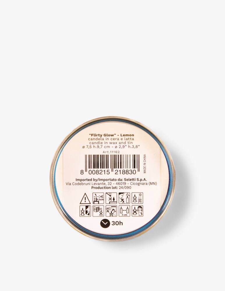 rinascente Seletti Flirty Glow Candle In Wax And Tin - Lemon