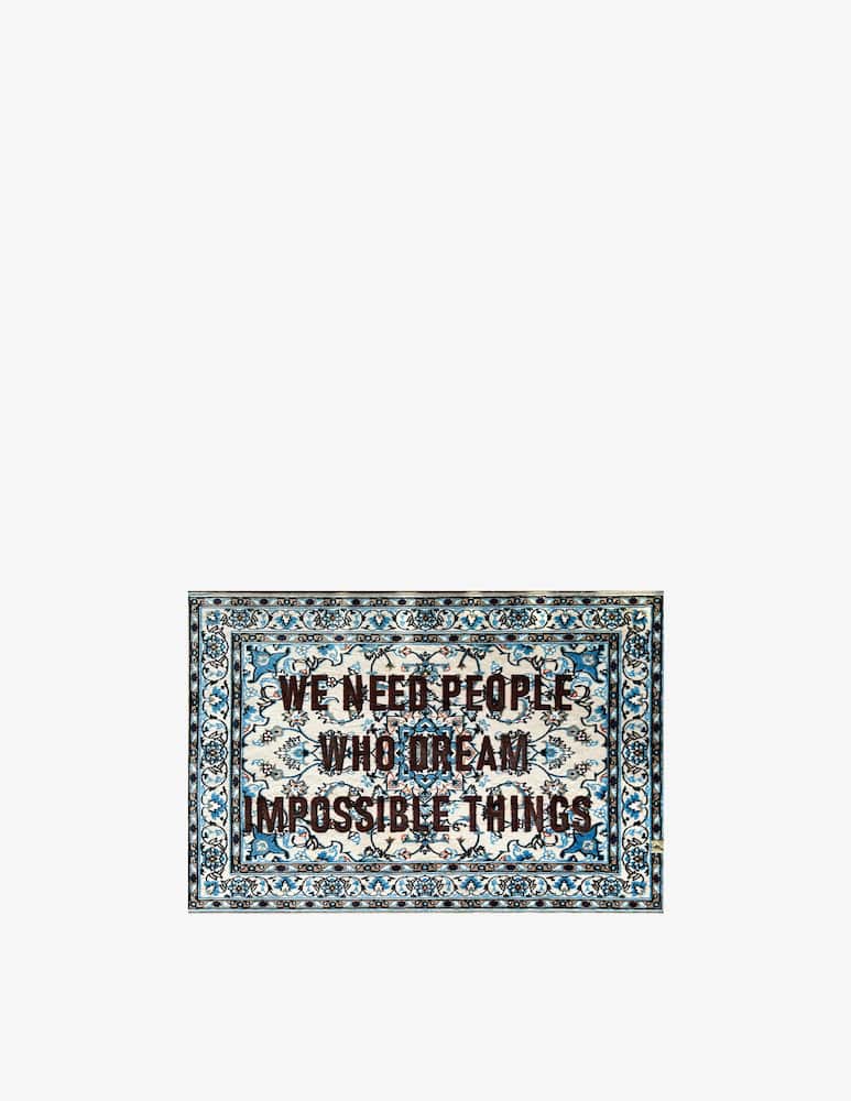 rinascente Seletti Tappeto Burnt Carpet #14 We Need People