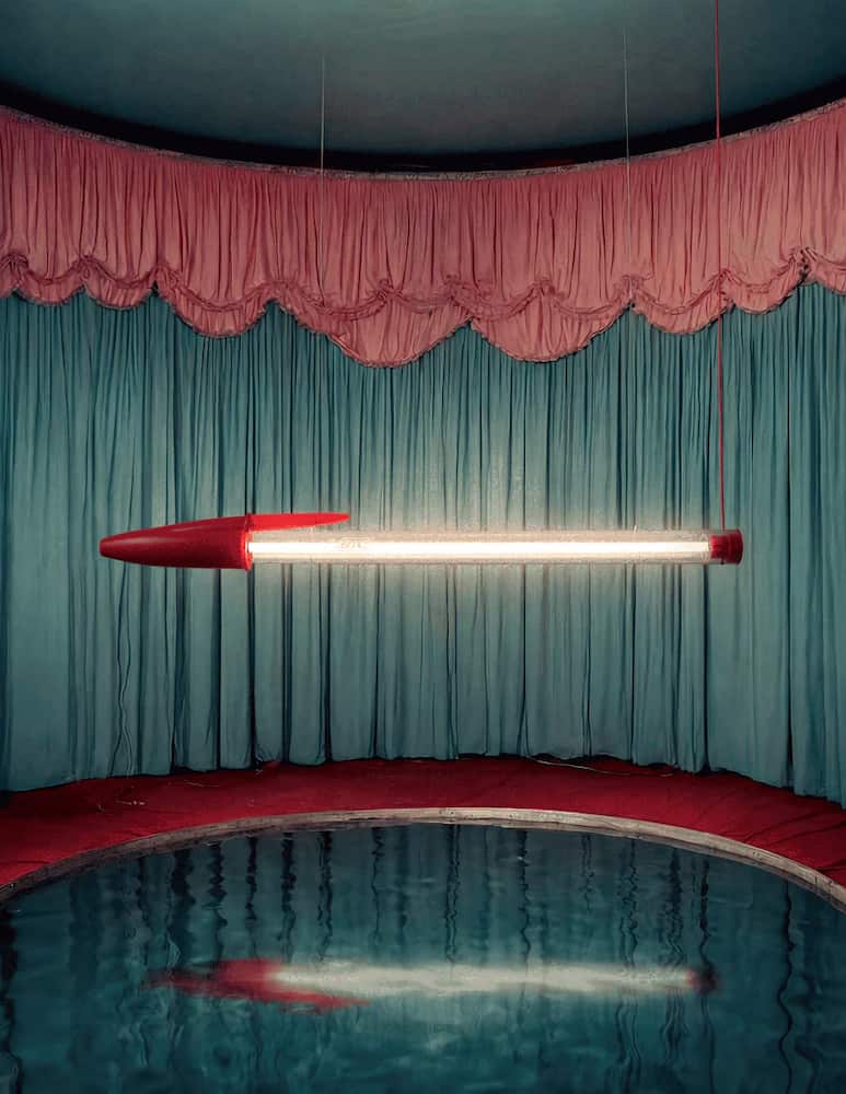 rinascente Seletti "Bic Lamp" Red Lampada Da Parete/Sospensione 