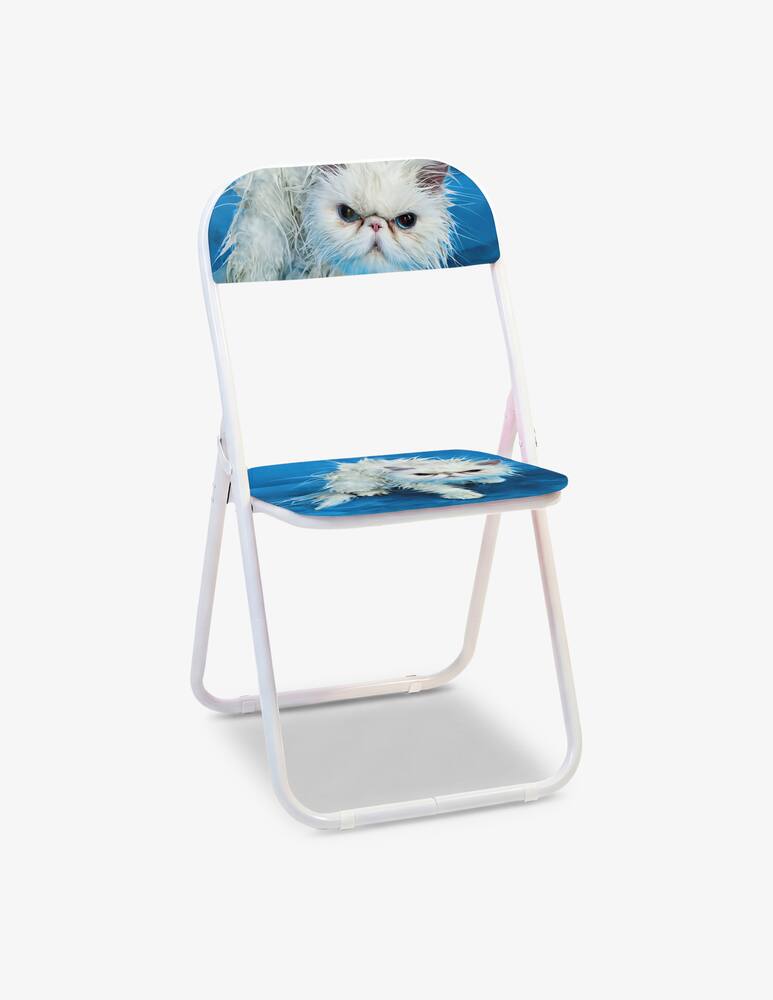 rinascente Seletti Folding Chair "Toiletpaper Home" Angry Cat