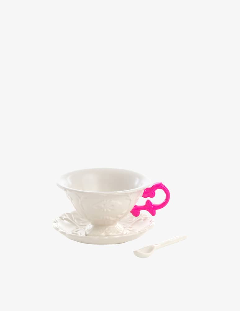 Seletti I-Wares Tea Set Handles Fuchsia - picture 1 Seletti I-Wares Tea Set Handles Fuchsia - picture 1