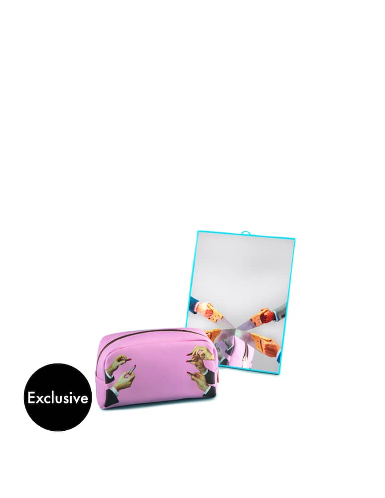 rinascente Seletti "Toiletpaper " Saws Mirror&Beauty Case Lipstick - Multicolor