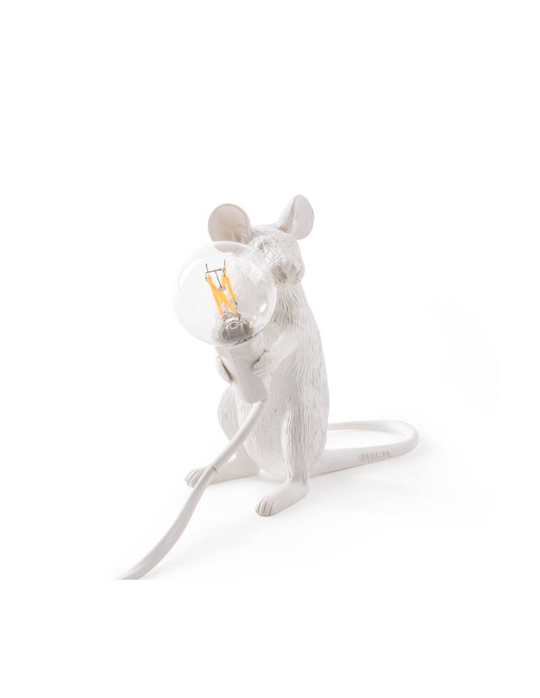 rinascente Seletti Me & You Set 2 Mouse Lamp lampade da tavolo - bianco
