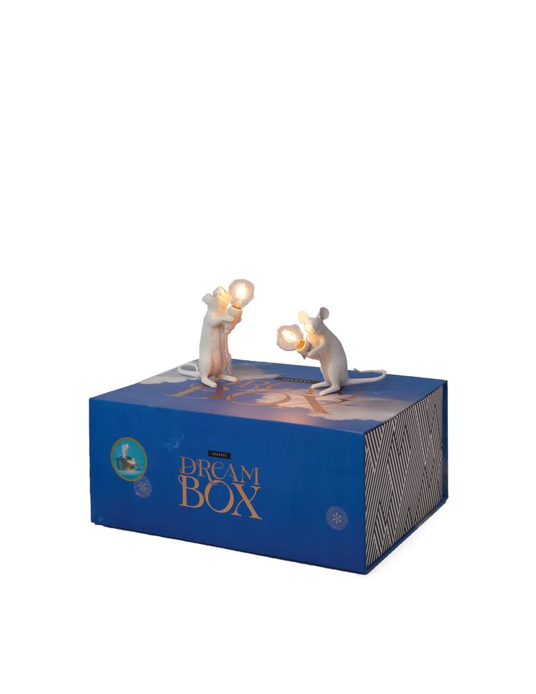 rinascente Seletti Me & You Set 2 Mouse Lamp lampade da tavolo - bianco