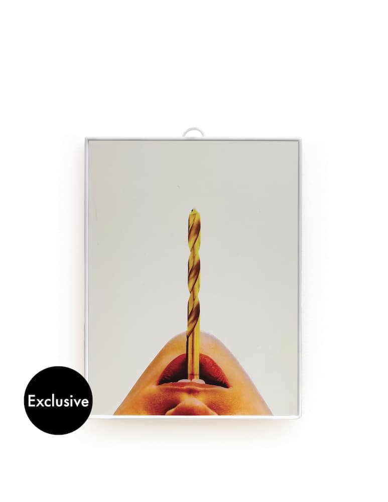 rinascente Seletti "Toiletpaper" Piccolo Drill/Medio Snakes Set 2 Specchi - Multicolor