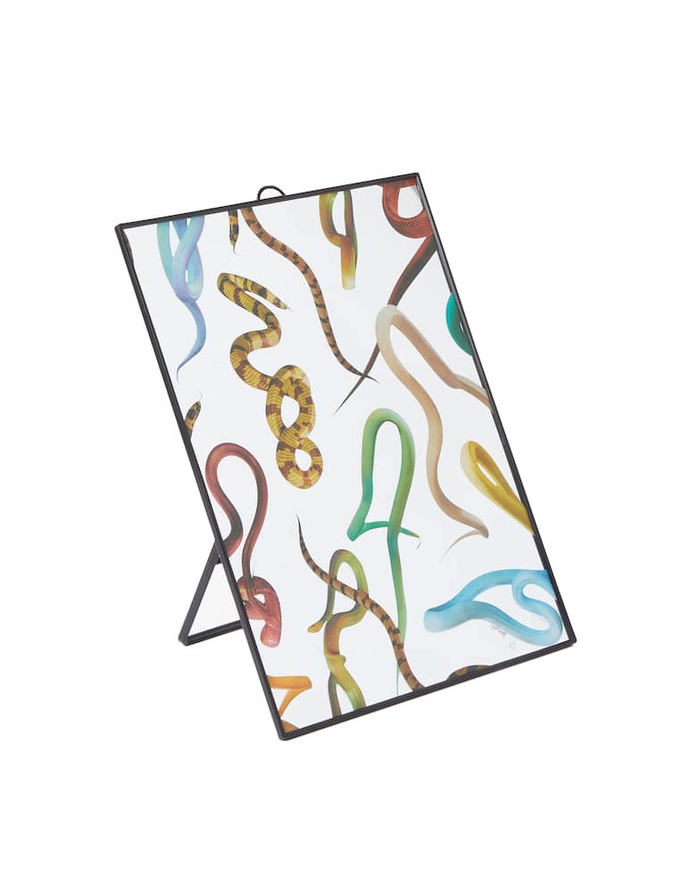 rinascente Seletti "Toiletpaper" Piccolo Drill/Medio Snakes Set 2 Specchi - Multicolor