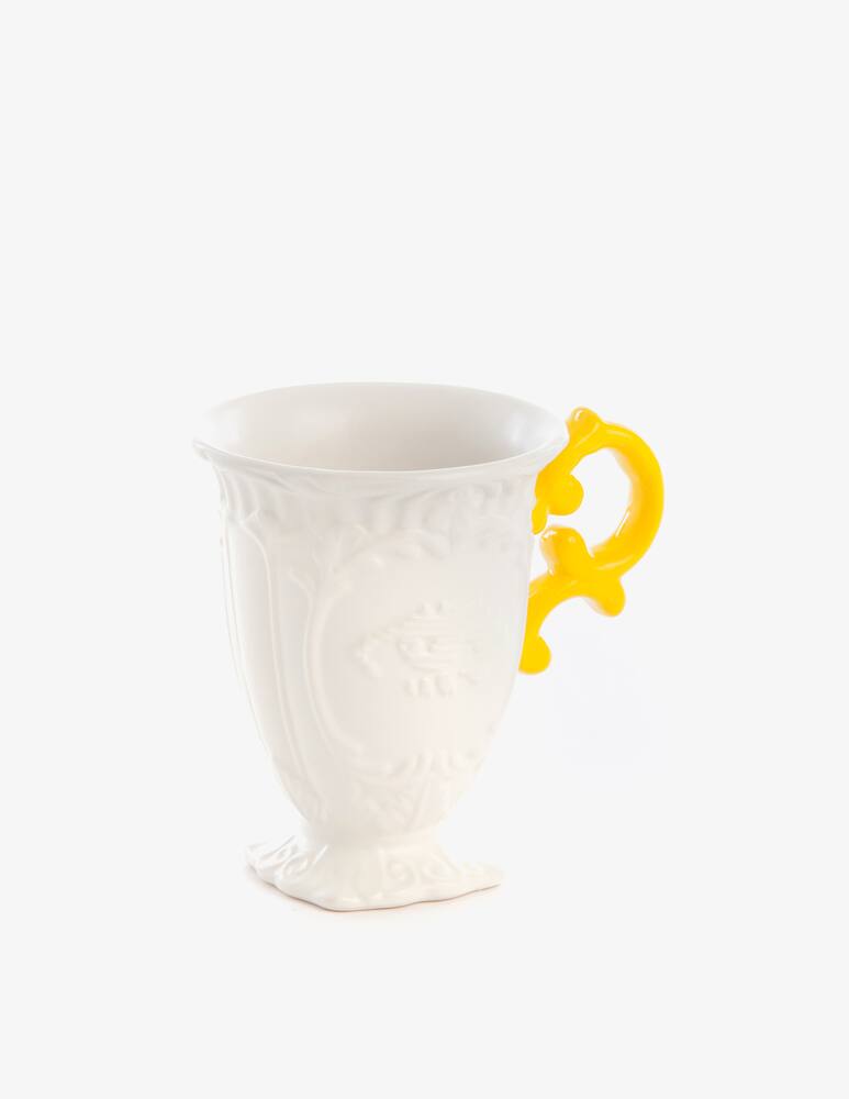 rinascente Seletti Tazza "I-Wares" Manico Giallo - Multicolor