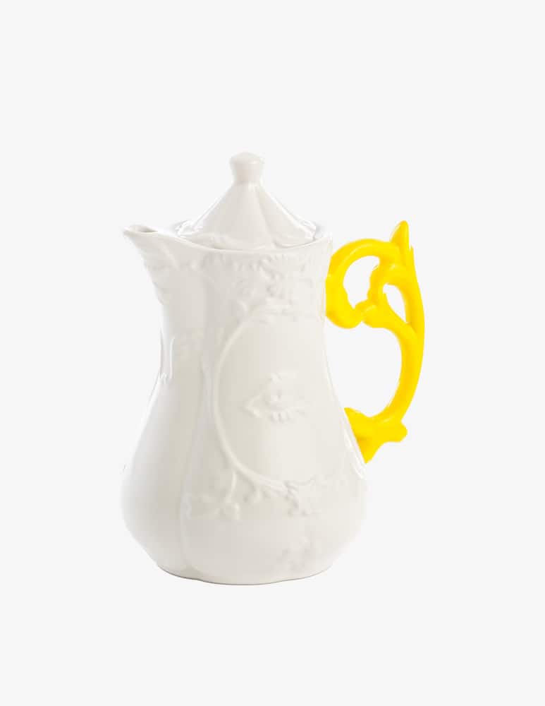 Seletti Teiera I-Wares Manico Giallo - immagine 1 Seletti Teiera I-Wares Manico Giallo - immagine 1
