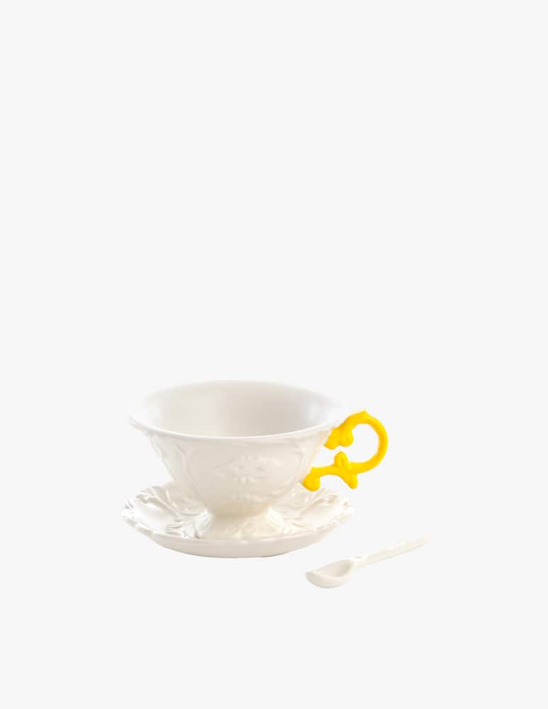 Seletti Set da Te' I-Wares Manici Giallo - immagine 1 Seletti Set da Te' I-Wares Manici Giallo - immagine 1