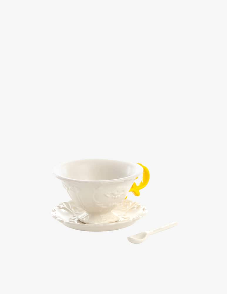 Seletti Set da Te' I-Wares Manici Giallo - immagine 2 Seletti Set da Te' I-Wares Manici Giallo - immagine 2