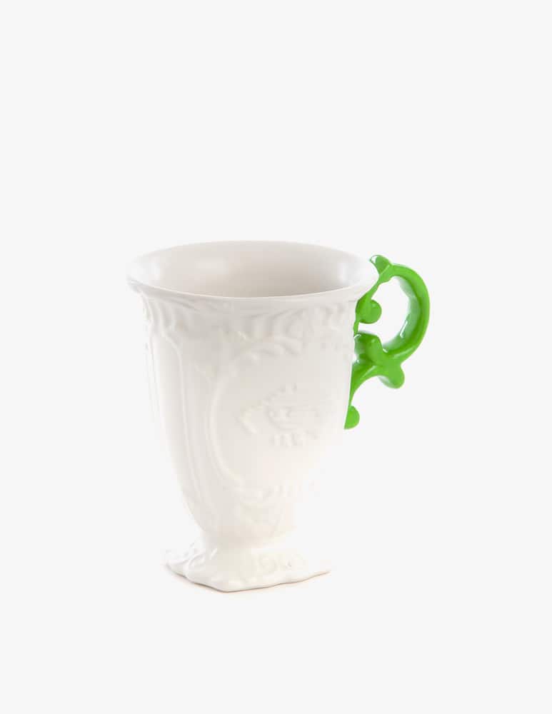 rinascente Seletti Tazza "I-Wares" Manico Verde - Multicolor