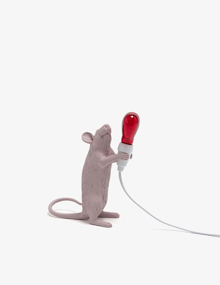 rinascente Seletti Mouse Lamp Step USB San Valentino lampada da tavolo - bianco