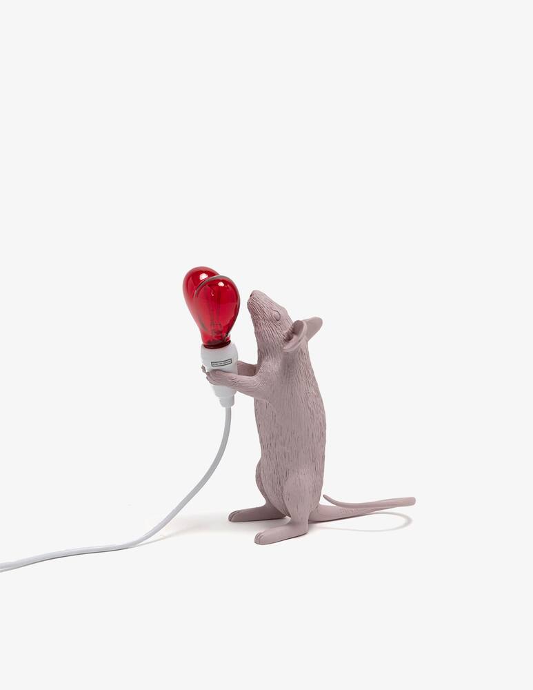 rinascente Seletti Mouse Lamp Step USB San Valentino lampada da tavolo - bianco