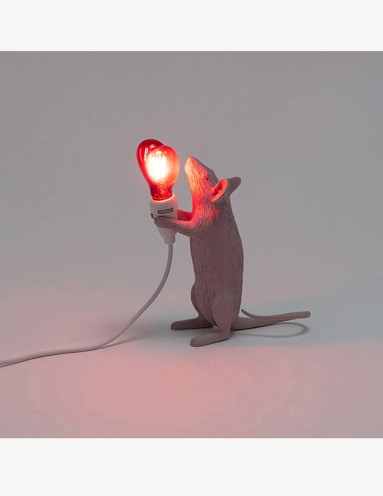rinascente Seletti Mouse Lamp Step USB San Valentino lampada da tavolo - bianco