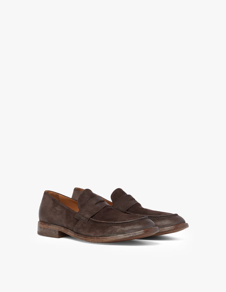 rinascente Moma Suede nottingham loafer - brown