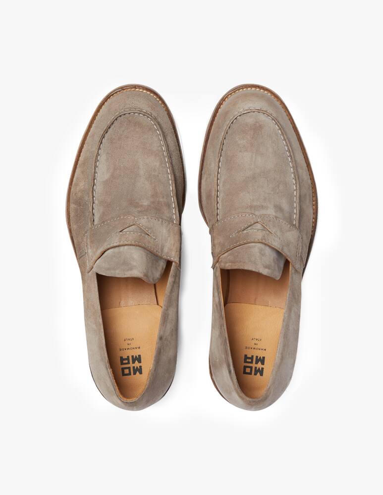 rinascente Moma Mocassino in suede f cuoio nottingham - grigio