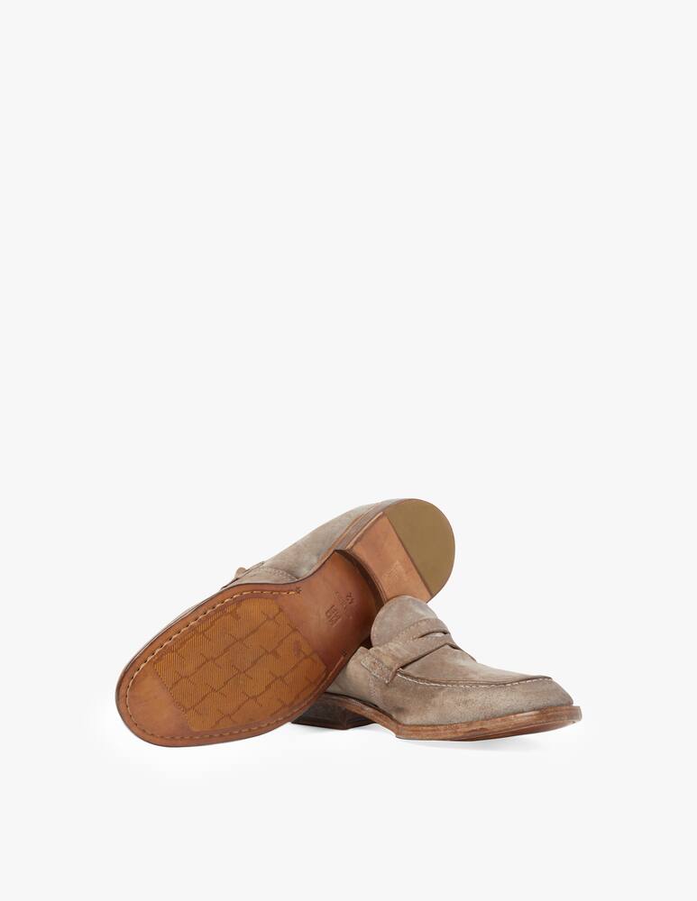 rinascente Moma Mocassino in suede f cuoio nottingham - grigio