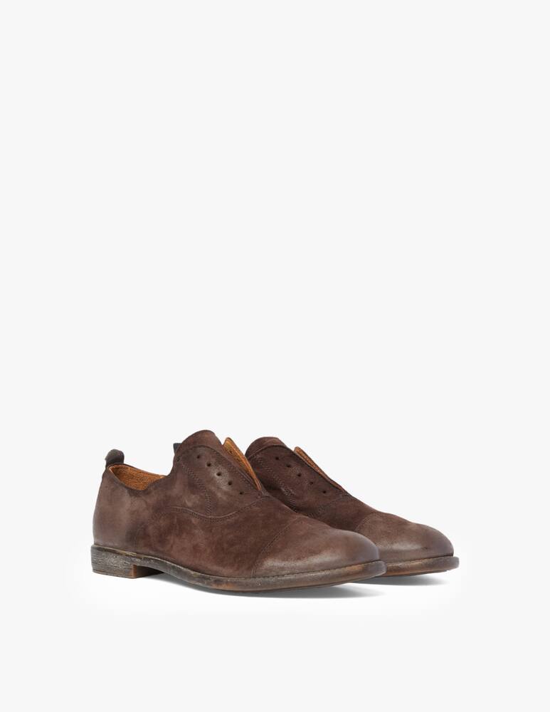 rinascente Moma No laces suede novara oxford shoes - brown