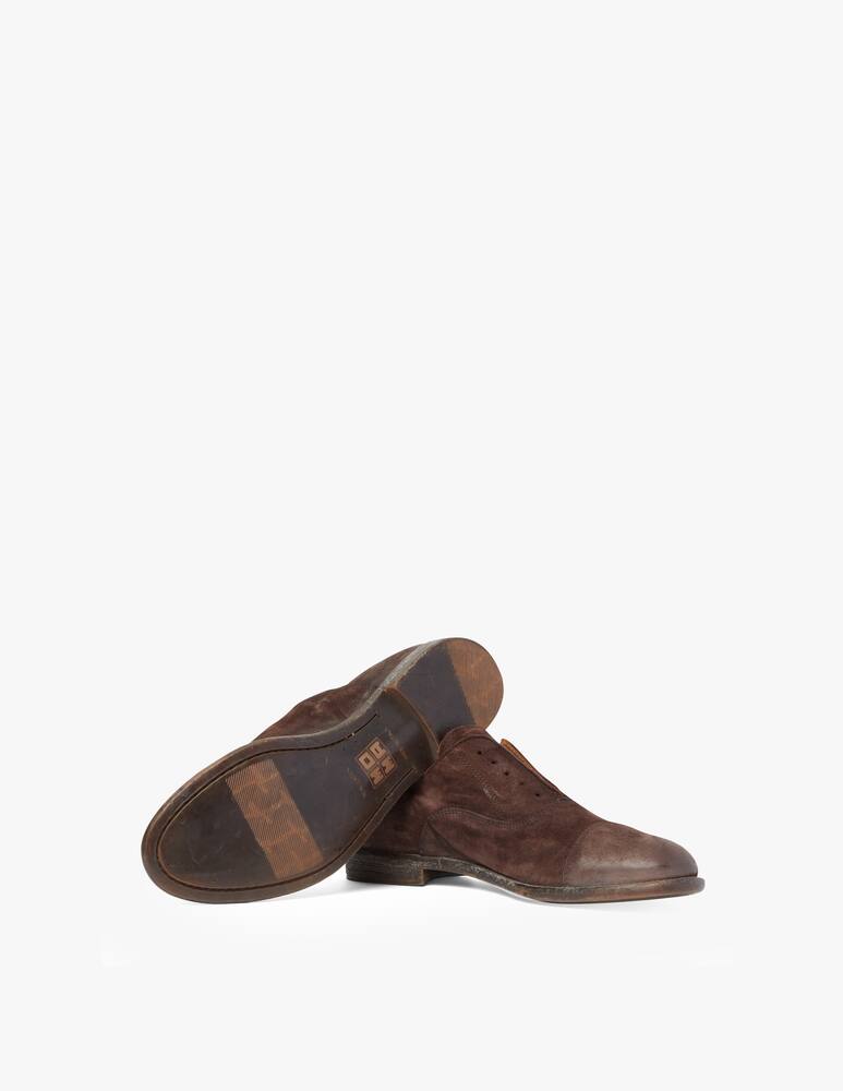 rinascente Moma No laces suede novara oxford shoes - brown