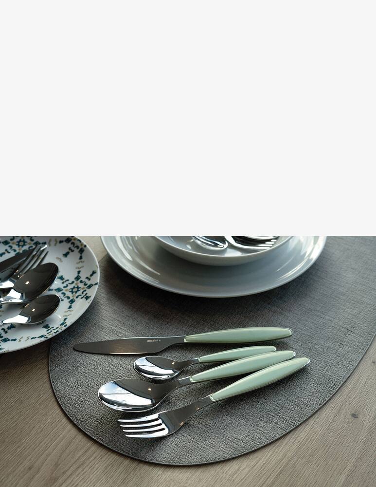 rinascente Guzzini Feeling Set 24 Posate Bicolore - Verde