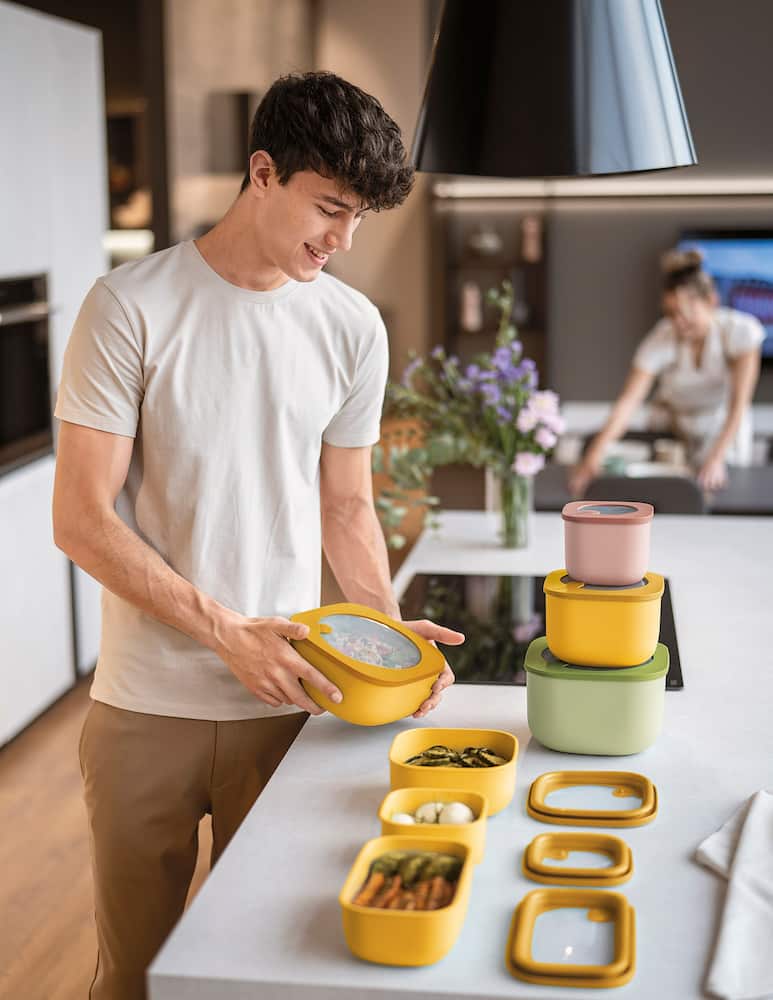 rinascente Guzzini Store&More Bio Contenitore Ermetico Rettangolare - Giallo