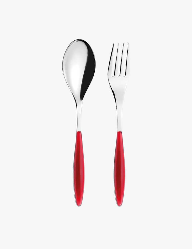 rinascente Guzzini Feeling Set Posate a Servire Bicolore