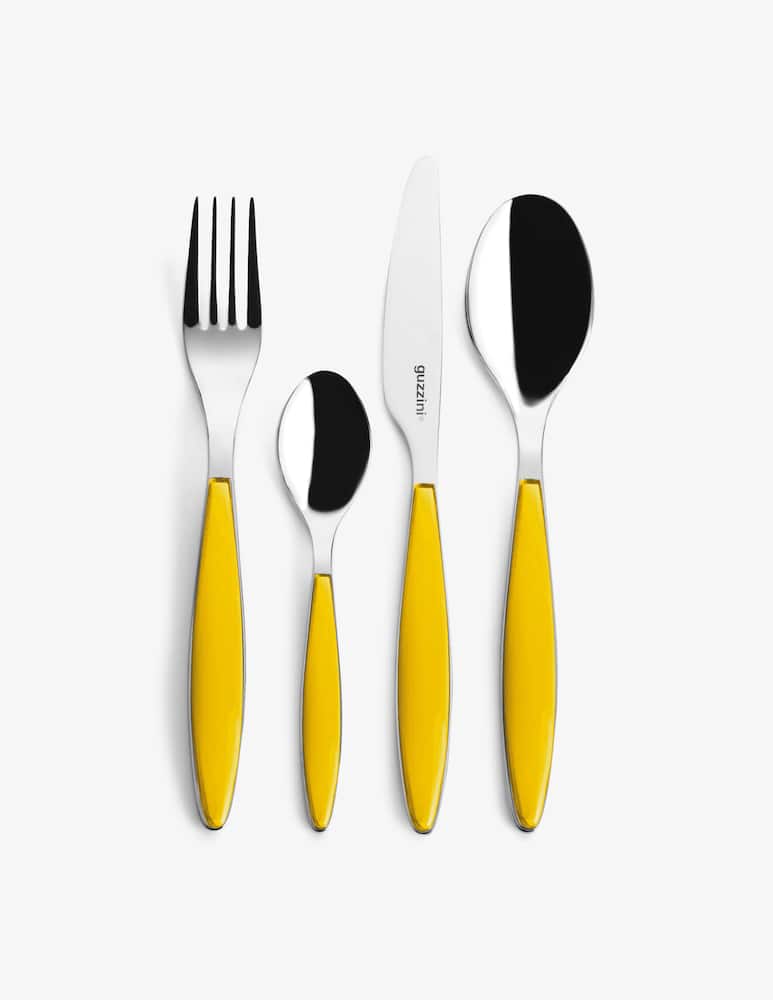 rinascente Guzzini Feeling Set Posate 24pz Bicolore