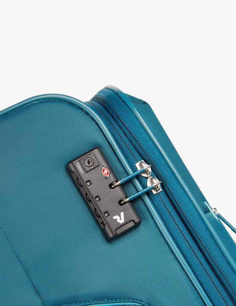 rinascente Roncato Crosslite Medium Trolley Exp. Check-in Luggage - Blue