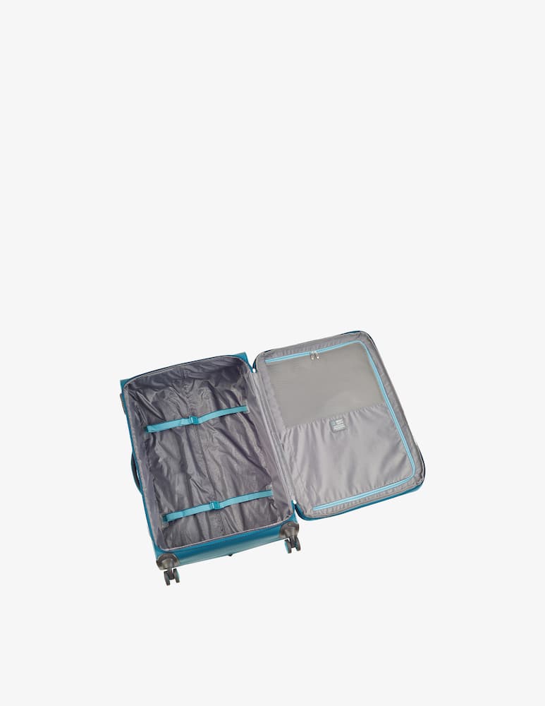 rinascente Roncato Crosslite Large Spinner Exp. Check-in Luggage - Blue