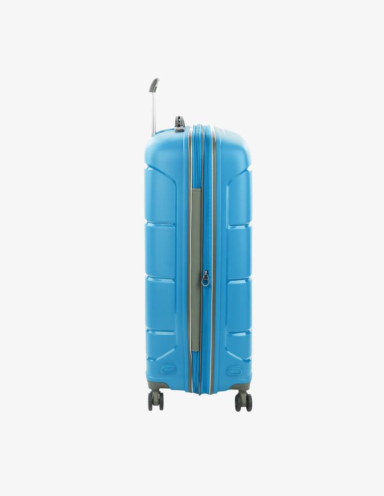 rinascente Roncato Flight Dlx Large Check In Luggage 79 Cm Expandable - Light blue