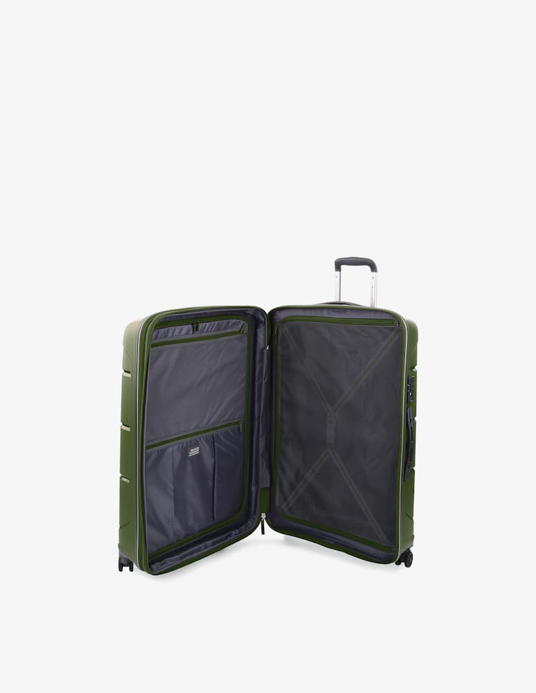 rinascente Roncato Flight Dlx Trolley Grande 79 Cm - Verde Militare