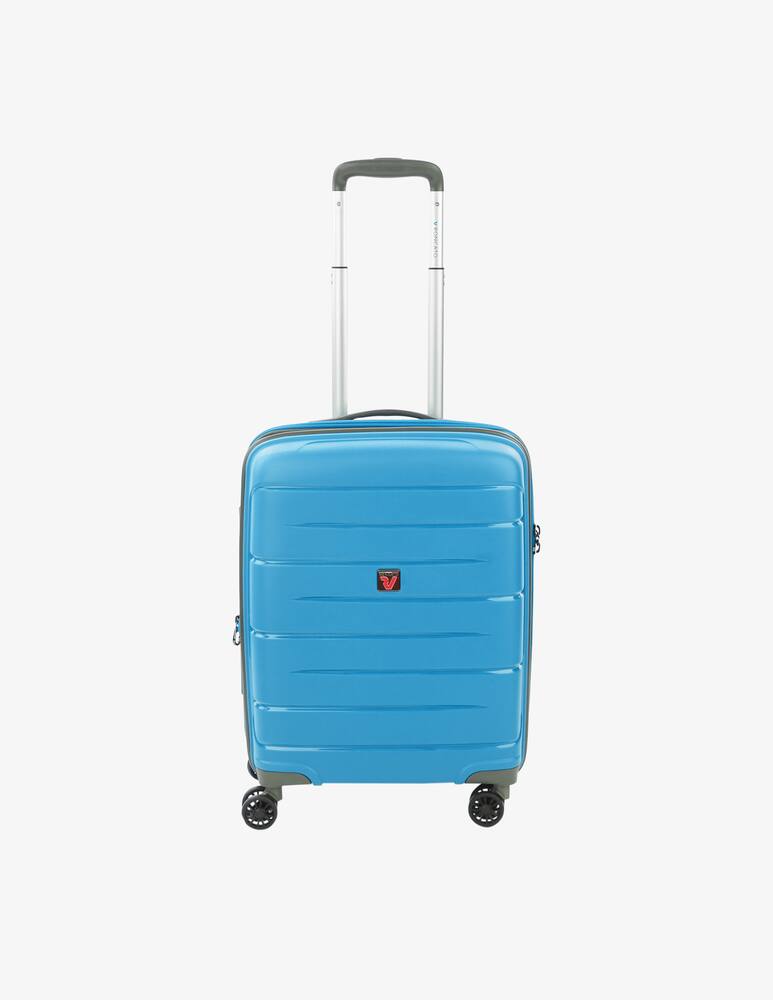 rinascente Roncato Flight Dlx Trolley Bagaglio A Mano 55X40X20/23 Cm Esp - Azzurro